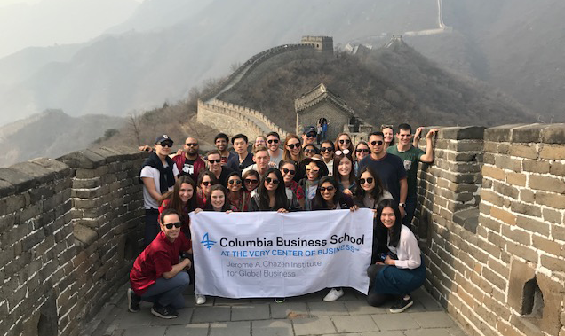 Students at Great Wall of China