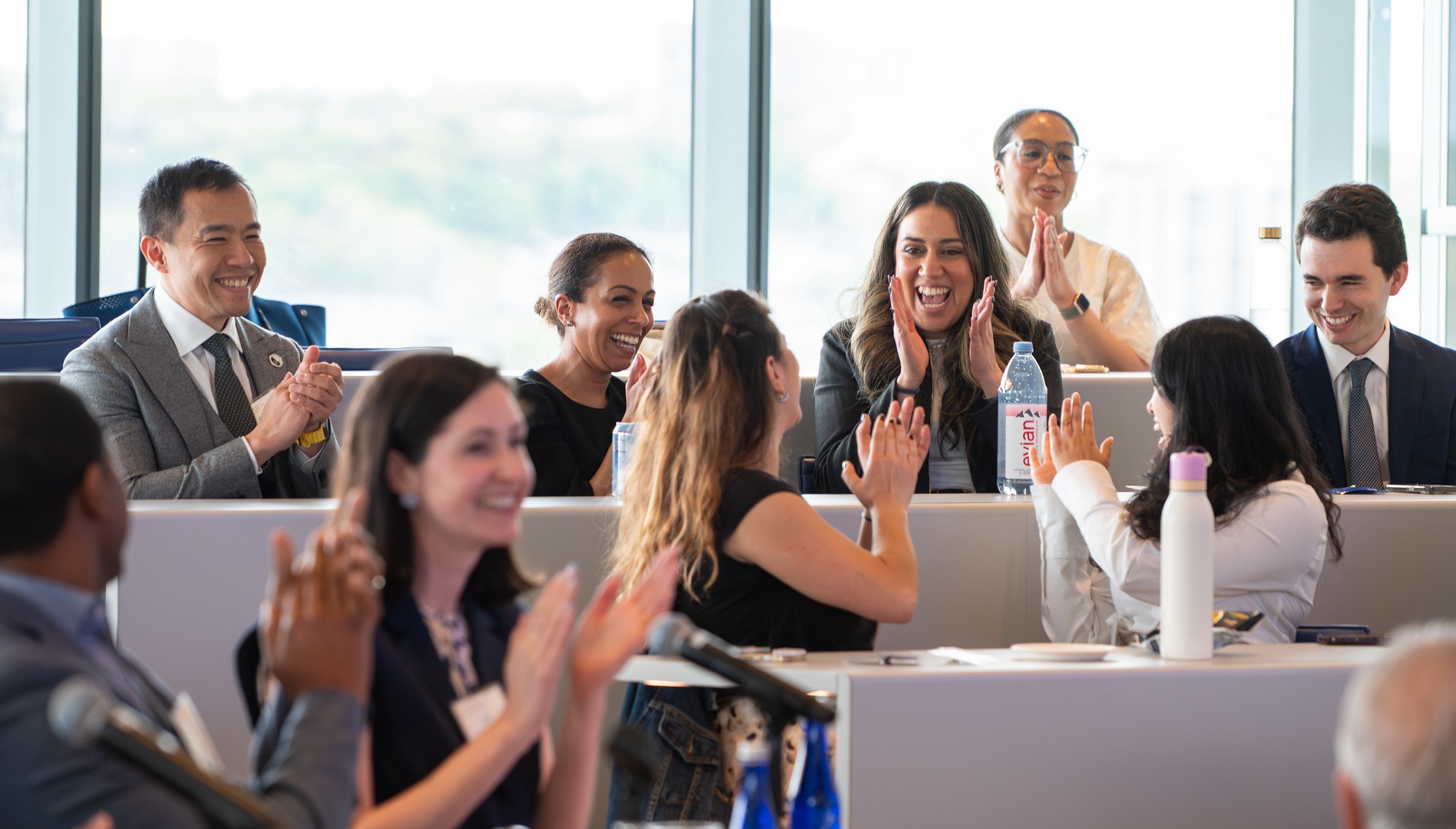 Participants clapping