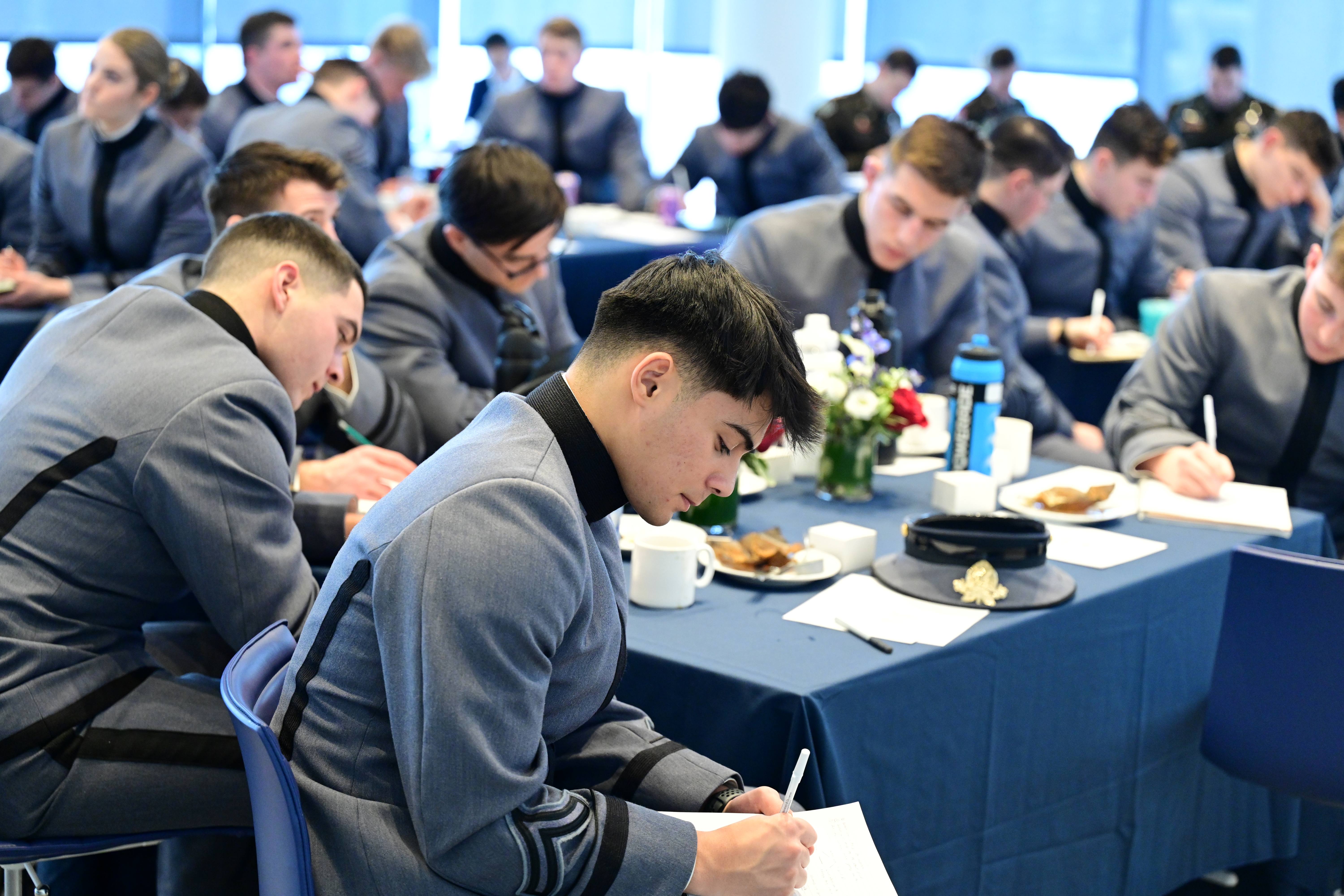 Cadets writing