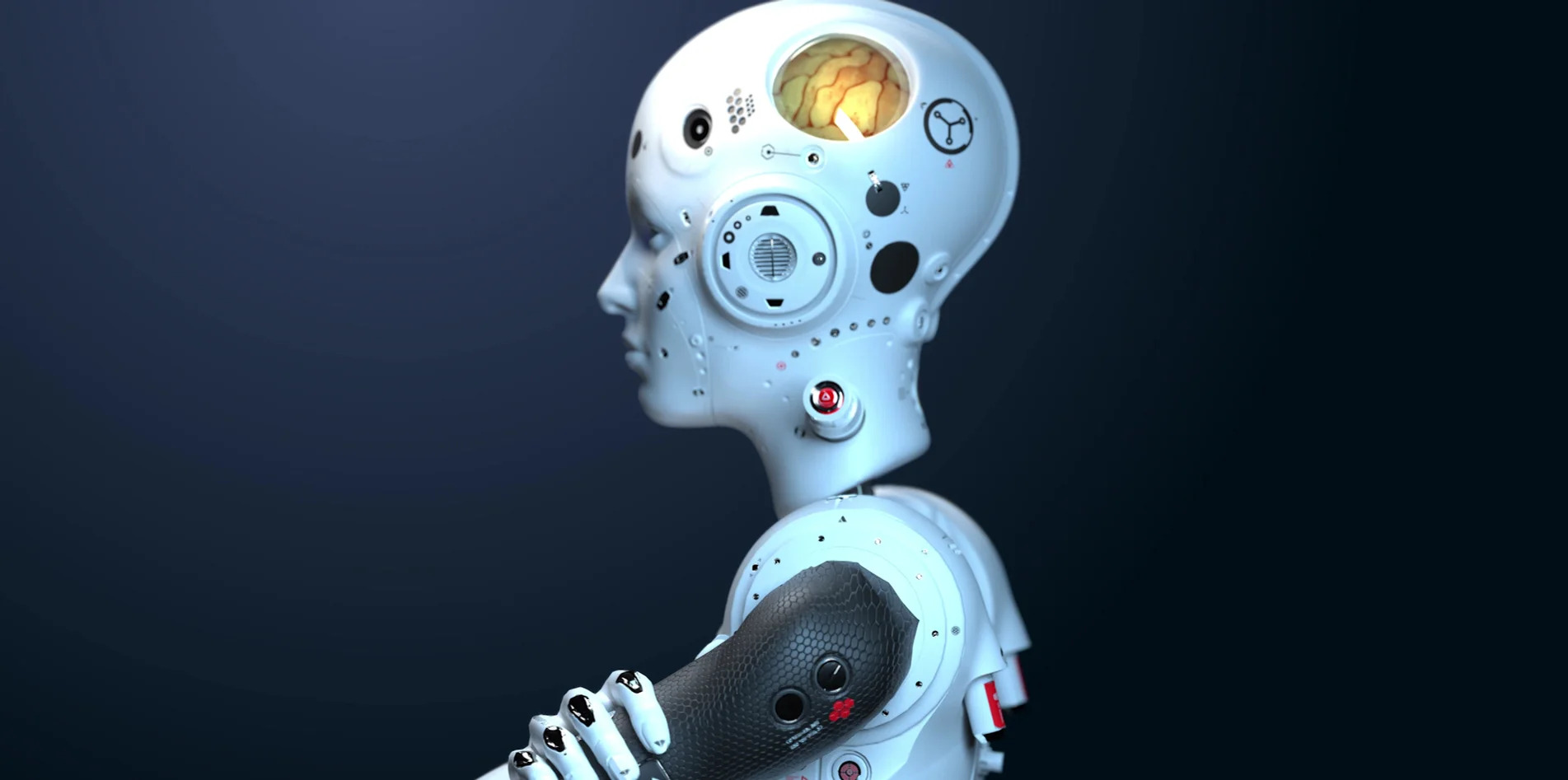 Robot head from the Advanced Technology and Human Performance