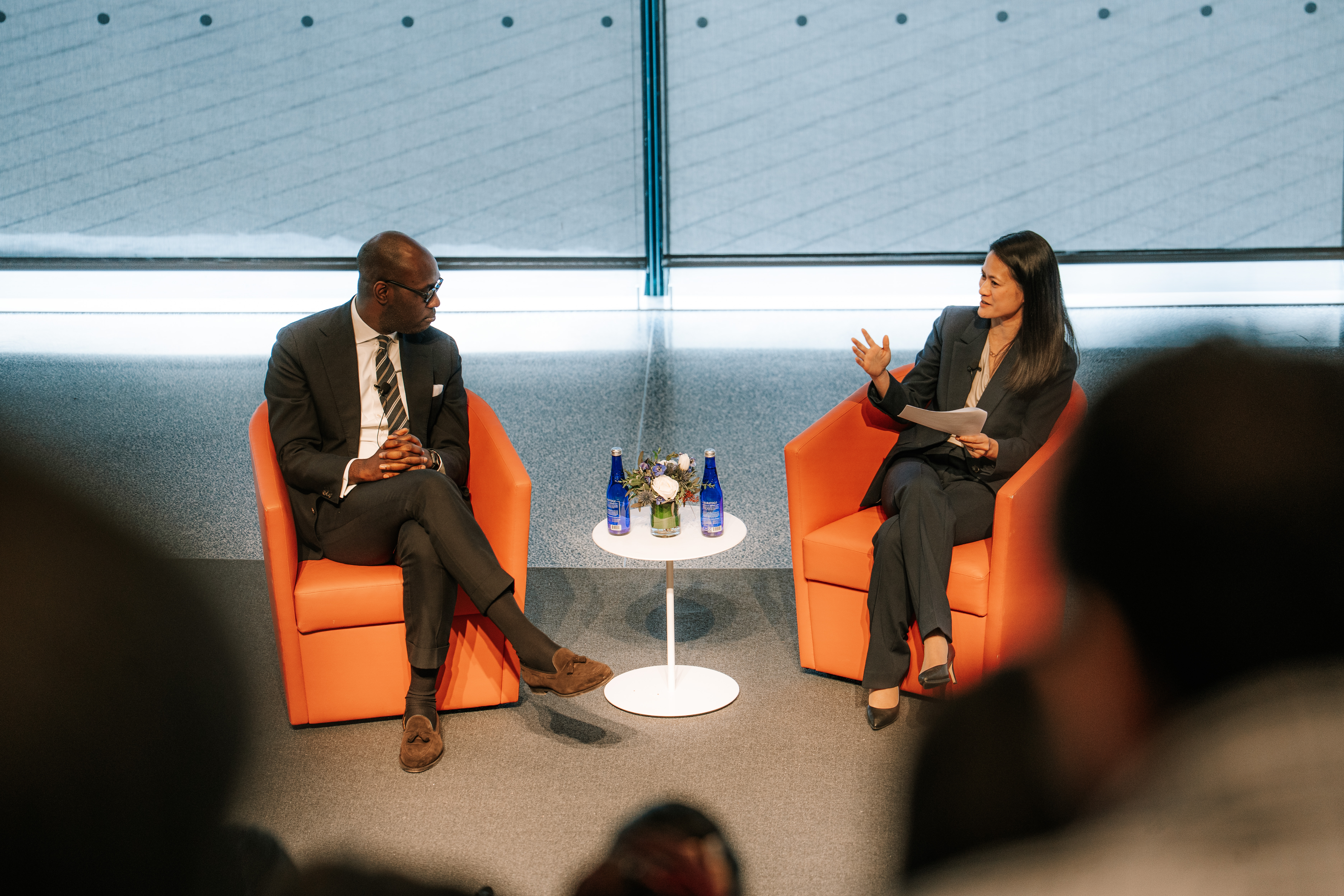 Dr. Anaeze Offodile II, MSK’s Chief Strategy Officer (left) and Professor Carri Chan.