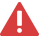 red triangle with exclamation point to signify an alert