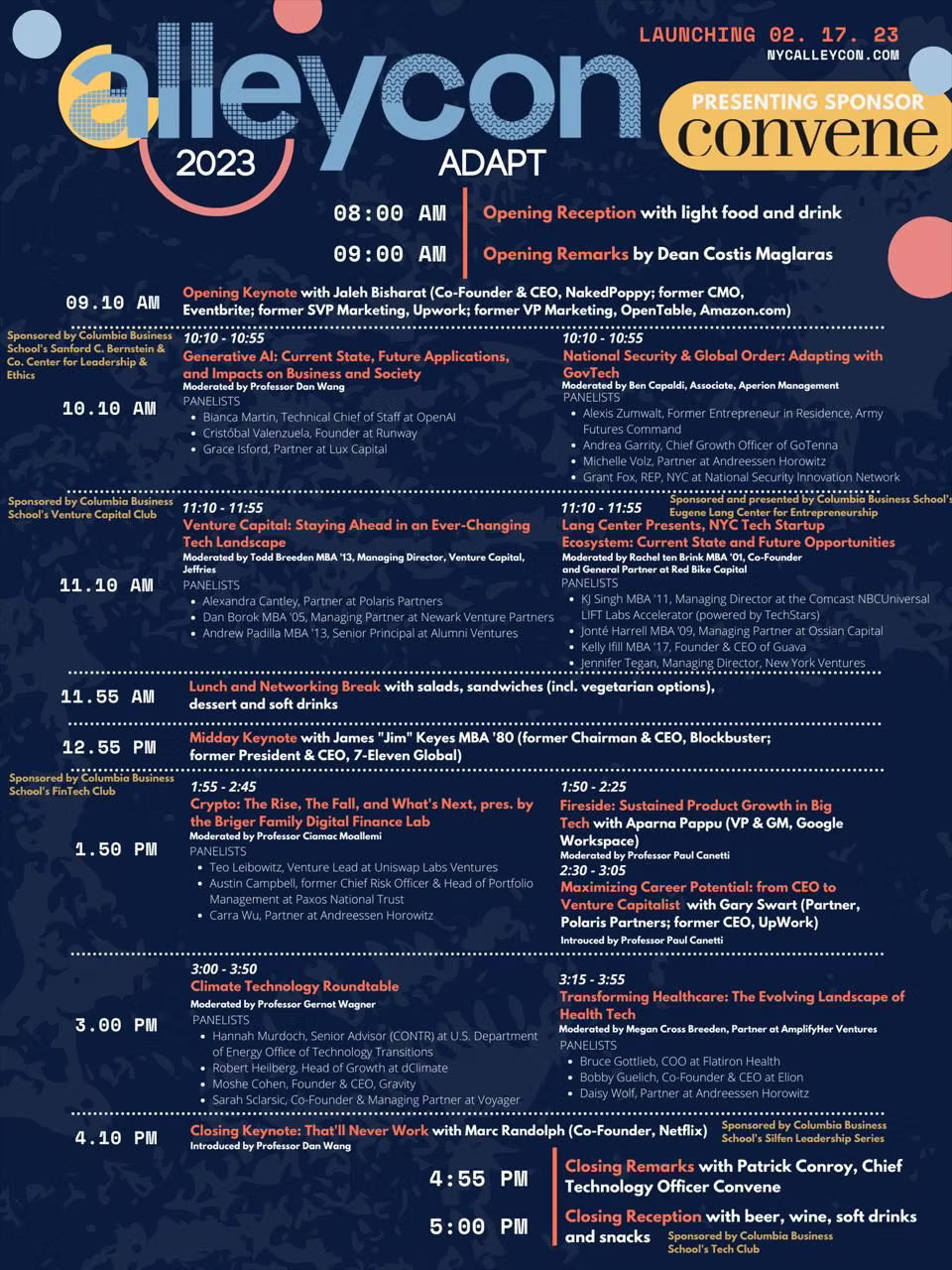 2023 Adapt Alleycon Agenda Photo Image