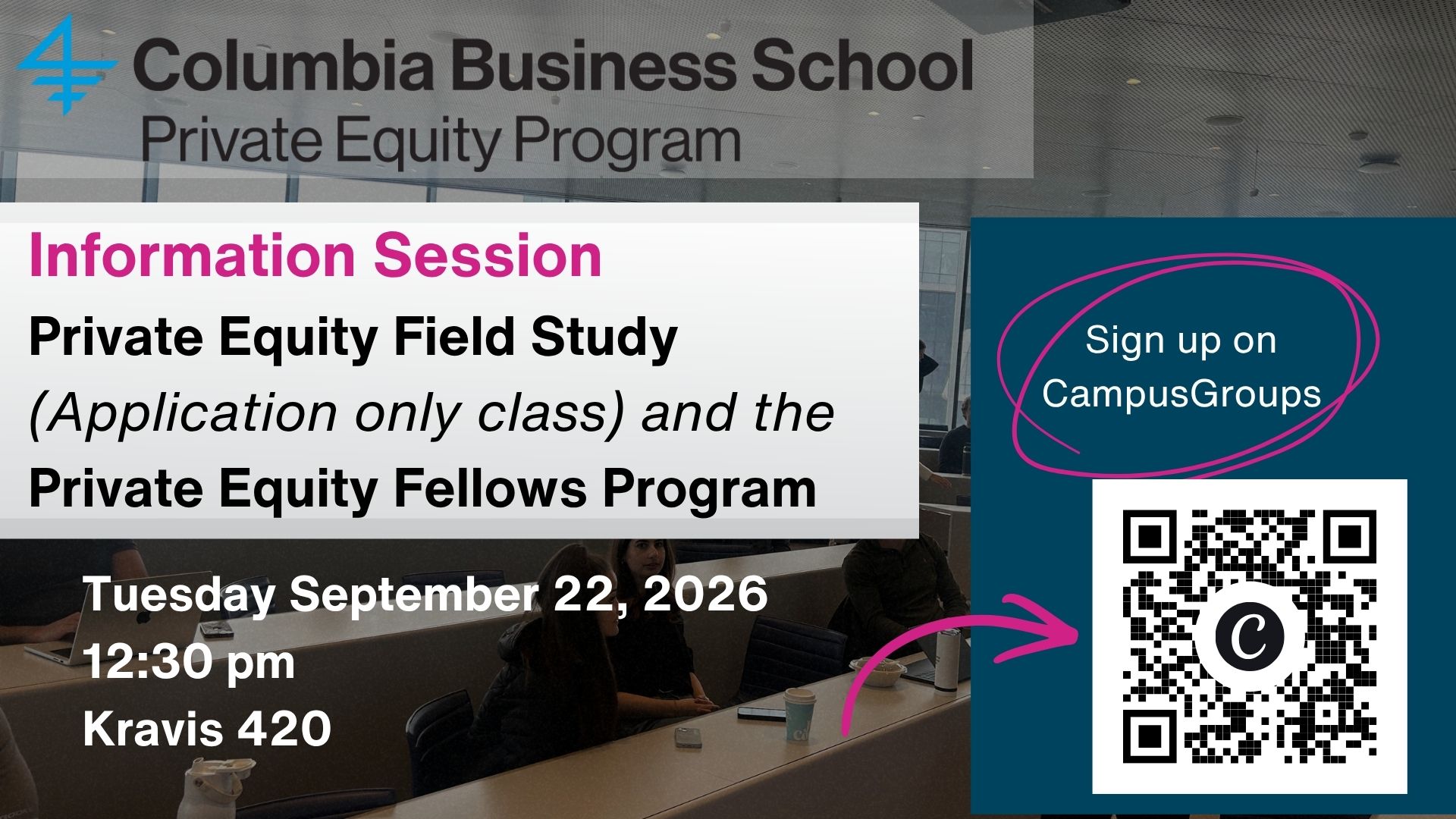 Fall 2026 info session