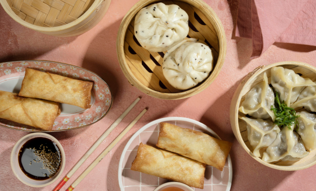 Dim Sum food spread