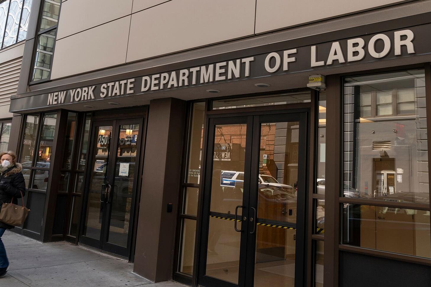A picture of the New York State Department of Labor.