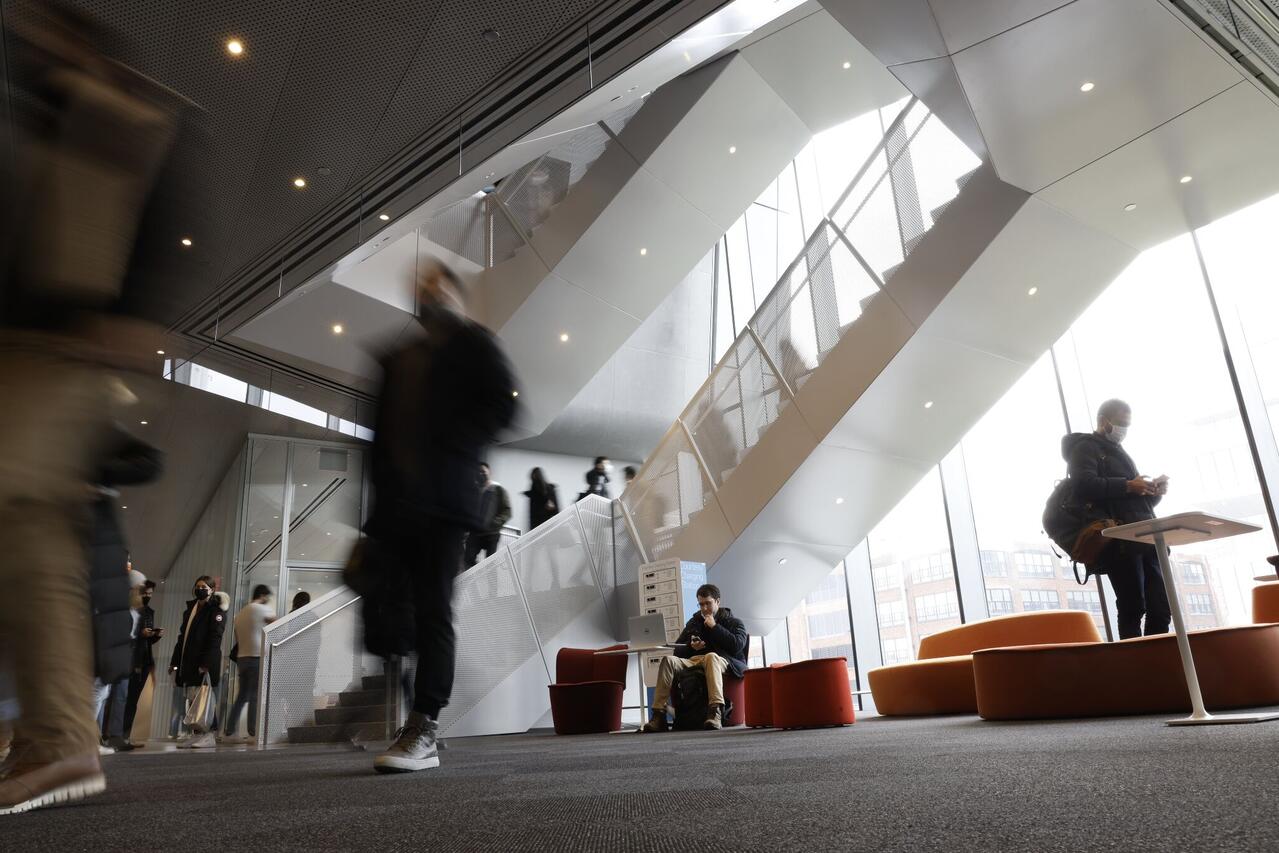 Photo Image of Students walking in CBS