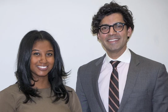 Antonia Hyman and Fahad Ahmed