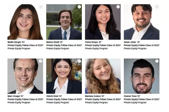 Meet the New Private Equity Fellows (Class of 2027)