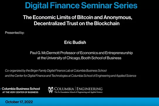 The Economic Limits of Bitcoin and Anonymous, Decentralized Trust on the Blockchain