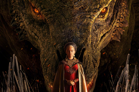TV show poster of the HBO House of Dragon poster