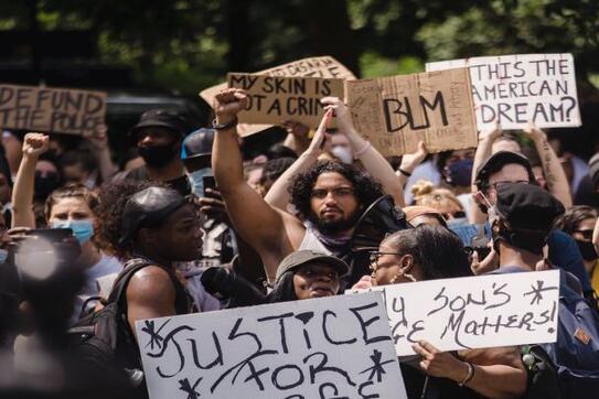 People at a Black Lives Matter protest