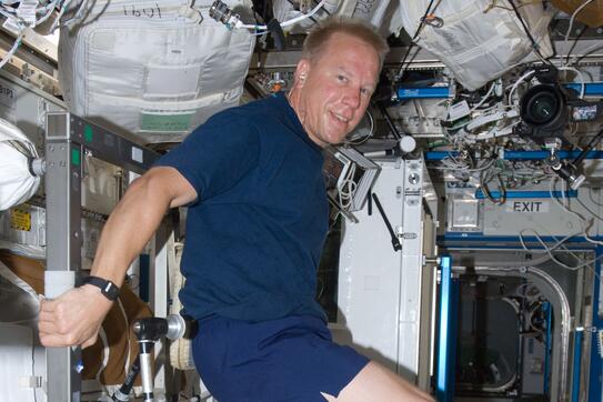 Tim Kopra on board the International Space Station
