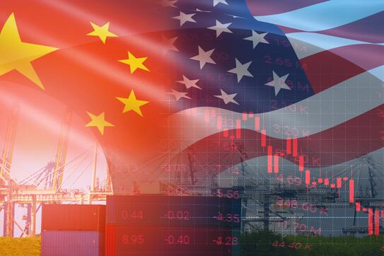 Illustration of US-China trade