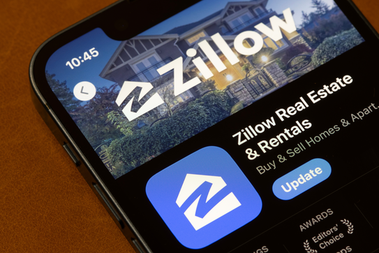 Zillow app on a screen