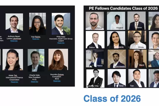 headshots of most recent PE Fellows 