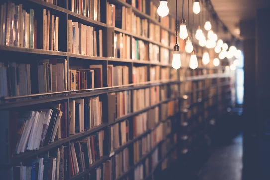Photo of library with turned on lights photo – Free Book Image on Unsplash by 🇸🇮 Janko Ferlič