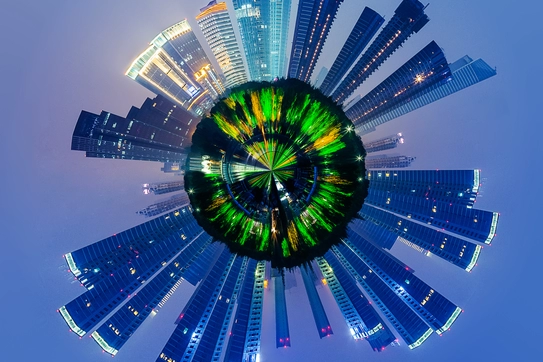 Cityscape Graphic Photo Image