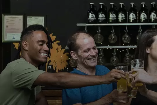 Men at a bar