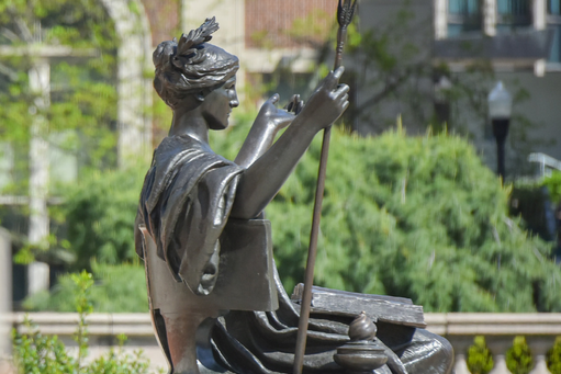 The Alma Mater statue
