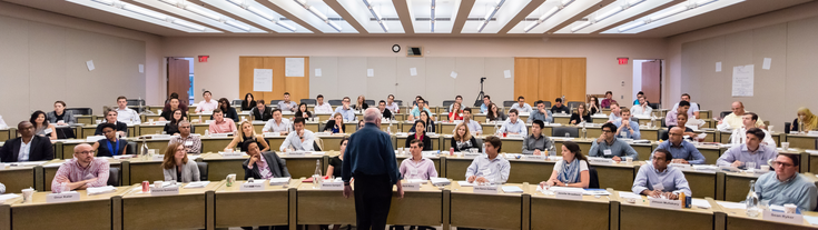 Classroom full of corporate and foundation partners