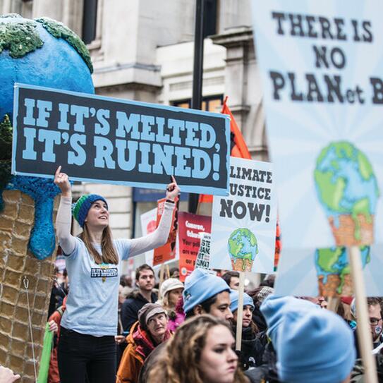Ben & Jerry's protesting climate change