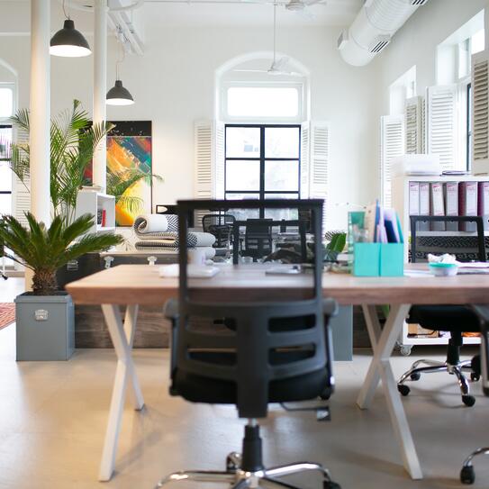 Image of an empty office space