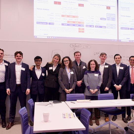 Graduate students from Columbia, NYU, MIT, and Harvard at the 14th annual Coming to Terms: Negotiating Joint Ventures Workshop