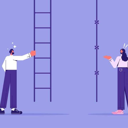 Illustration of gender inequality